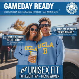 UCLA Bruins Adult Arch & Logo Soft Style Gameday Crewneck Sweatshirt - Light Blue