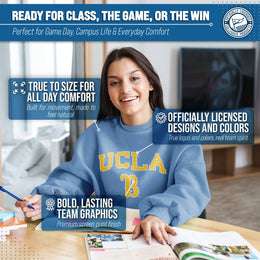 UCLA Bruins Adult Arch & Logo Soft Style Gameday Crewneck Sweatshirt - Light Blue