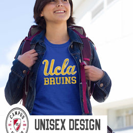 UCLA Bruins Adult MVP Heathered Cotton Blend T-Shirt - Royal