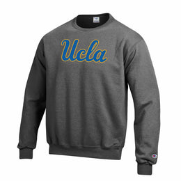 UCLA Bruins Adult Mascot Fleece Crewneck - Charcoal