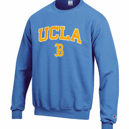 UCLA Bruins Adult Tackle Twill Crewneck - Carolina Blue