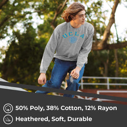 UCLA Bruins College Gray University Seal Crewneck Sweatshirt - Gray