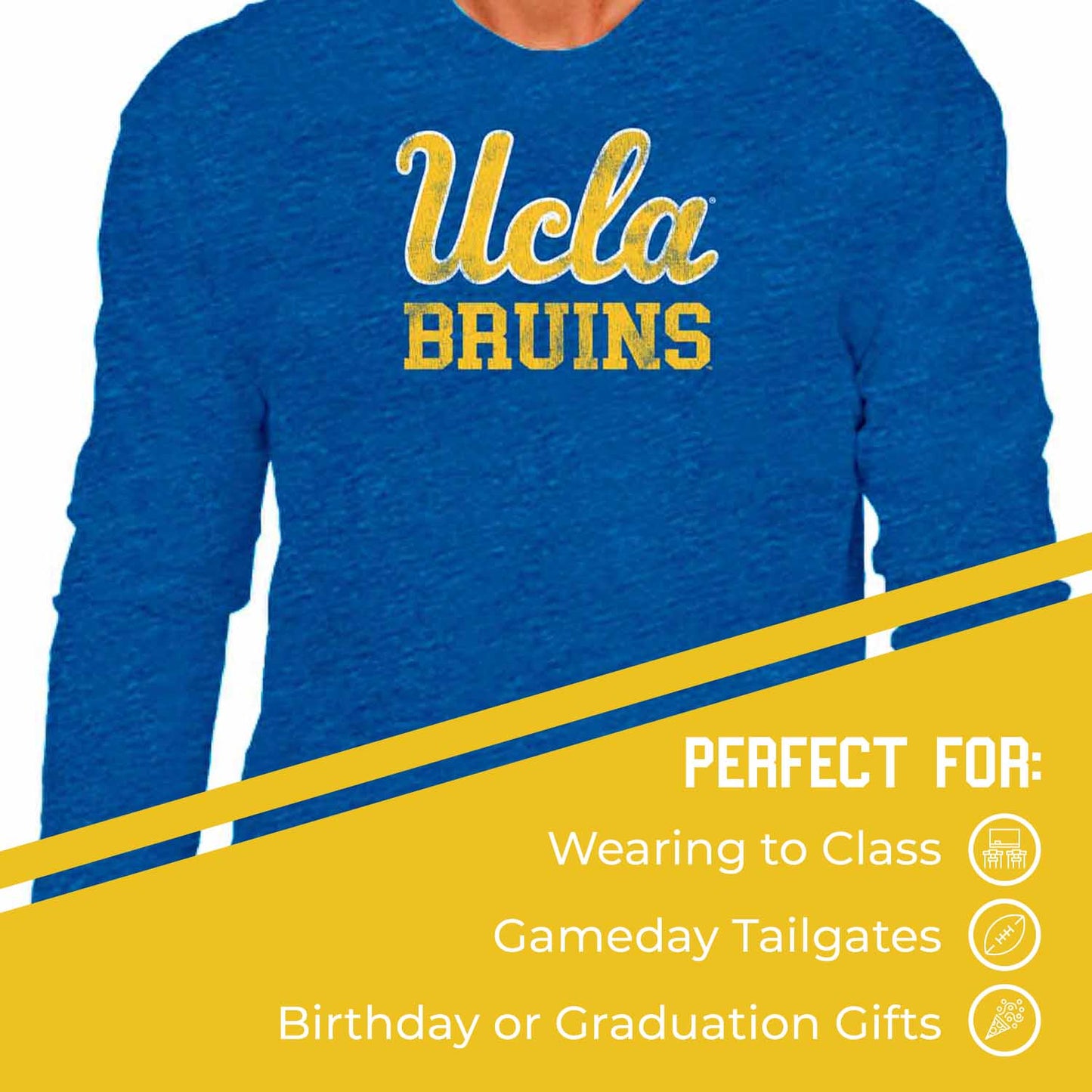 UCLA Bruins NCAA MVP Adult Long-Sleeve Shirt - Royal