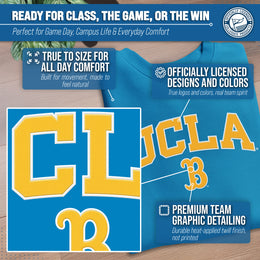 UCLA Bruins NCAA Adult Tackle Twill Crewneck Sweatshirt - Light Blue