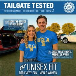 UCLA Bruins NCAA Adult Unisex Starting Fresh T-Shirt - Blue Heather