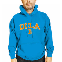 UCLA Bruins NCAA Adult Tackle Twill Hooded Sweatshirt - Light Blue