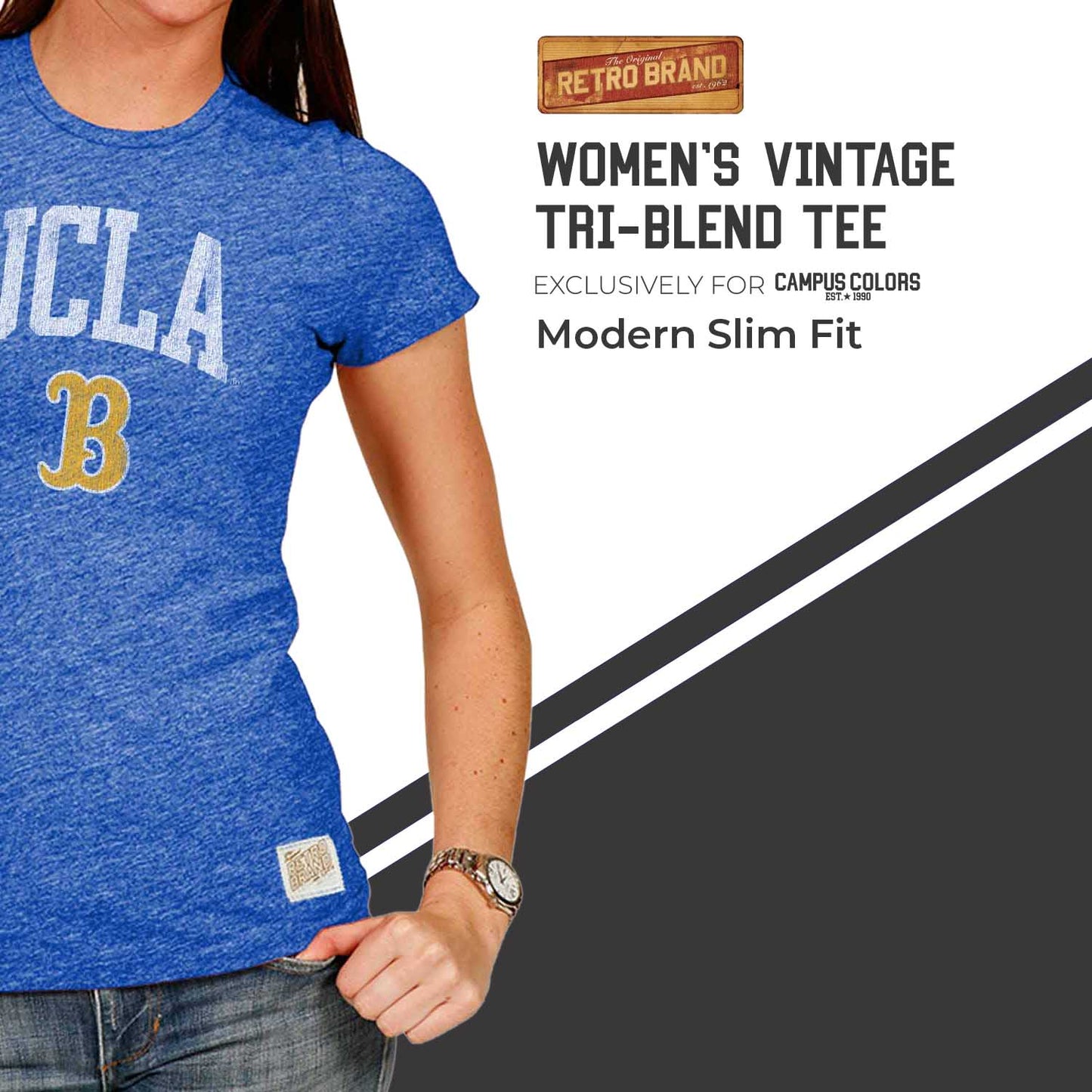 UCLA Bruins University Women's T-Shirt  - Royal