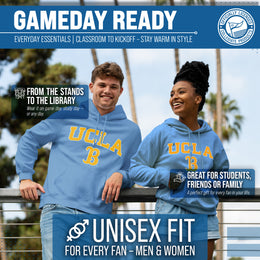 UCLA Bruins Adult Arch & Logo Soft Style Gameday Hooded Sweatshirt - Light Blue