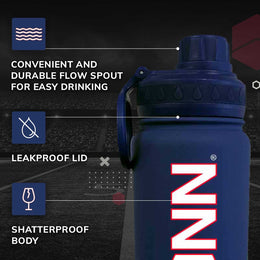 UCONN Huskies NCAA Stainless Steel Water Bottle - Navy