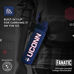 UCONN Huskies NCAA Stainless Steel Water Bottle - Navy