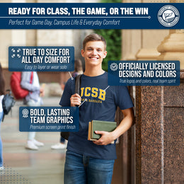 UCSB Gauchos NCAA Adult Gameday Cotton T-Shirt - Navy