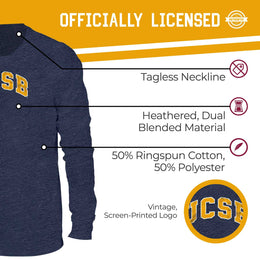 UCSB Gauchos NCAA MVP Adult Long-Sleeve Shirt - Navy