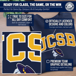 UCSB Gauchos NCAA Adult Tackle Twill Crewneck Sweatshirt - Navy