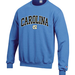 North Carolina Tar Heels Adult Tackle Twill Crewneck - Carolina Blue