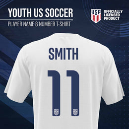 USA National Team The Victory Officially Licensed Youth US Women's National Soccer Team Sophia Smith Name & Number T-Shirt - White #11