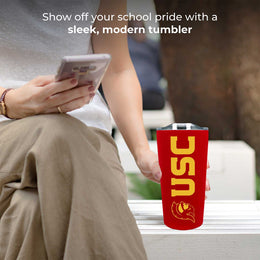 USC Trojans NCAA Stainless Steel Tumbler perfect for Gameday - Cardinal