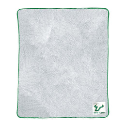 USF Bulls NCAA Silk Sherpa College Throw Blanket - Kelly Green