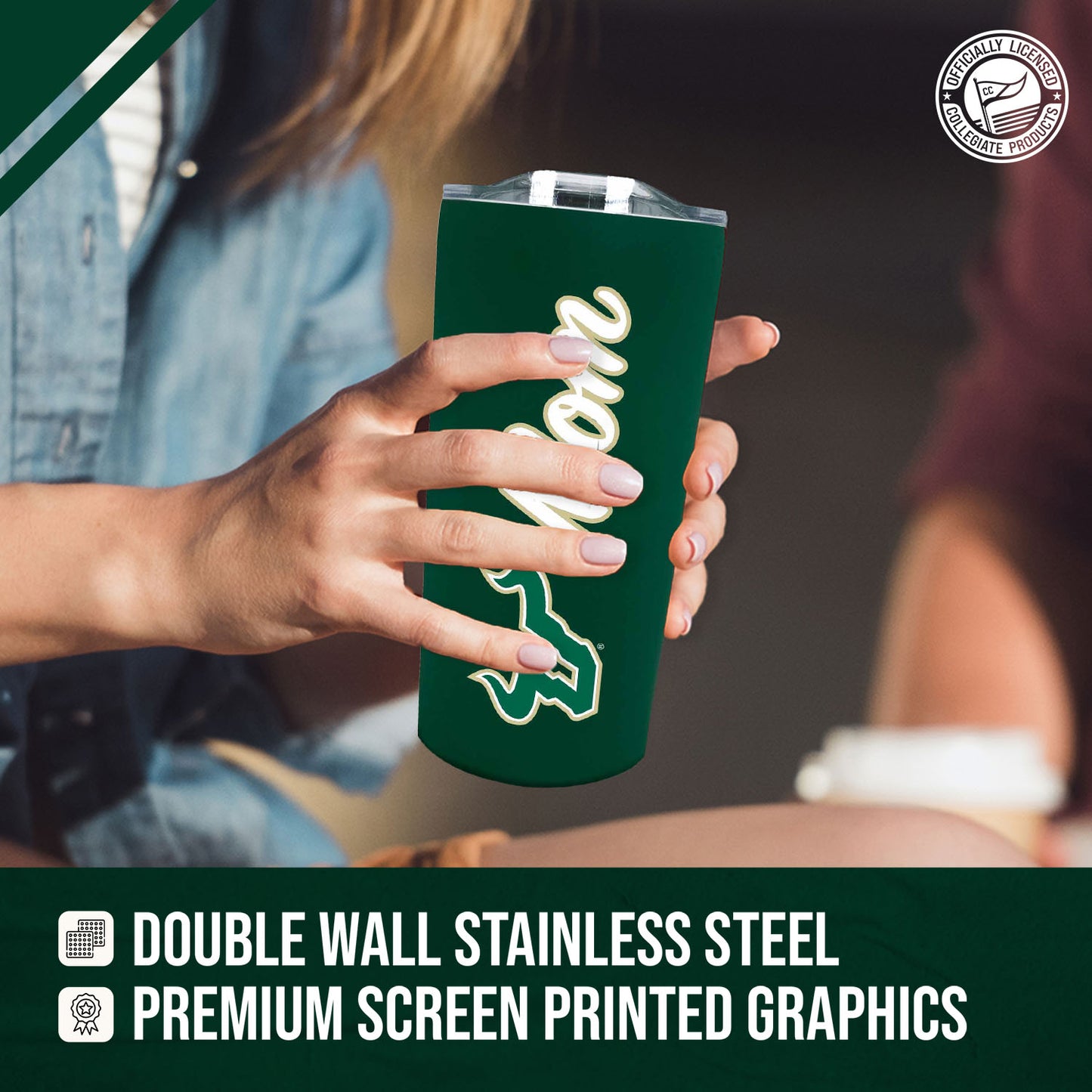 USF Bulls NCAA Stainless Steel Travel Tumbler for Mom - Green