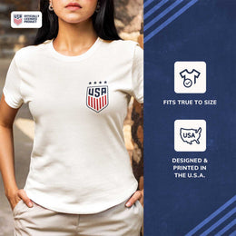 USA National Team The Victory Officially Licensed US Adult Women's National Soccer Team Sophia Smith Name & Number T-Shirt - White #11