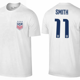 USA National Team The Victory Officially Licensed US Adult Women's National Soccer Team Sophia Smith Name & Number T-Shirt - White #11
