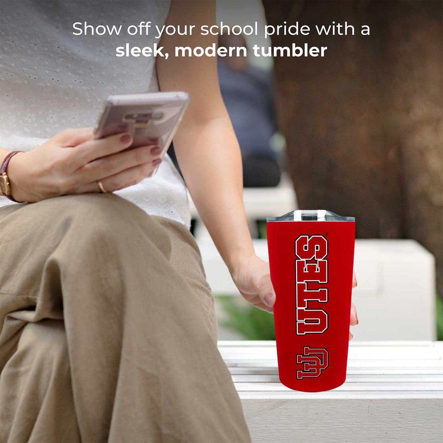 Utah Utes NCAA Stainless Steel Tumbler perfect for Gameday - Red