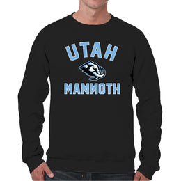 Utah Mammoth Adult NHL Gameday Crewneck Sweatshirt - Black