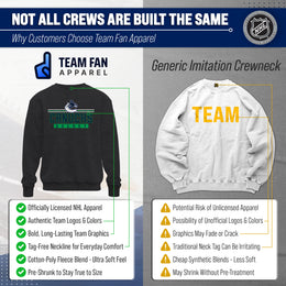 Vancouver Canucks NHL Charcoal True Fan Crewneck Sweatshirt - Charcoal