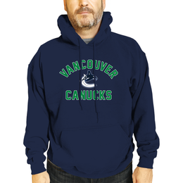 Vancouver Canucks Adult NHL Primary Logo Hooded Sweatshirt - Navy