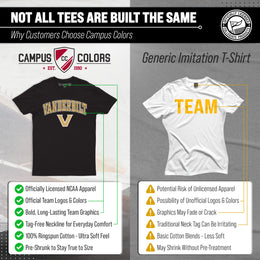 Vanderbilt Commodores NCAA Adult Gameday Cotton T-Shirt - Black
