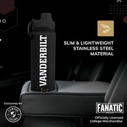 Vanderbilt Commodores NCAA Stainless Steel Water Bottle - Black
