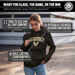 Vanderbilt Commodores Adult Arch & Logo Soft Style Gameday Hooded Sweatshirt - Black