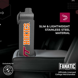 Virginia Tech Hokies NCAA Stainless Steel Water Bottle - Sport Gray