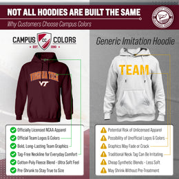 Virginia Tech Hokies Adult Arch & Logo Soft Style Gameday Hooded Sweatshirt - Maroon