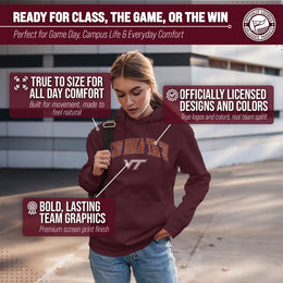 Virginia Tech Hokies Adult Arch & Logo Soft Style Gameday Hooded Sweatshirt - Maroon