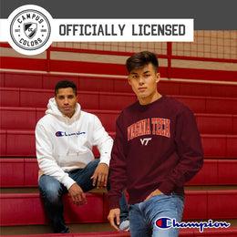 Virginia Tech Hokies Adult Tackle Twill Crewneck - Maroon