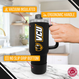 VCU Rams College & University 40 oz Travel Tumbler With Handle - Black