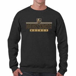 Las Vegas Golden Knights NHL Charcoal True Fan Crewneck Sweatshirt - Charcoal