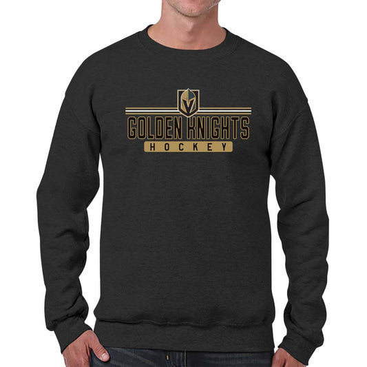 Las Vegas Golden Knights NHL Charcoal True Fan Crewneck Sweatshirt - Charcoal