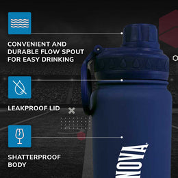 Villanova Wildcats NCAA Stainless Steel Water Bottle - Navy