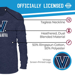 Villanova Wildcats NCAA MVP Adult Long-Sleeve Shirt - Navy