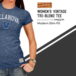 Villanova Wildcats University Women's T-Shirt  - Navy