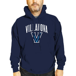 Villanova Wildcats Adult Arch & Logo Soft Style Gameday Hooded Sweatshirt - Navy