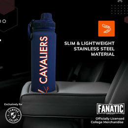 Virginia Cavaliers NCAA Stainless Steel Water Bottle - Navy