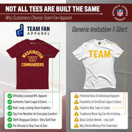 Washington Commanders NFL Adult Gameday T-Shirt - Maroon