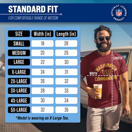 Washington Commanders NFL Adult Gameday T-Shirt - Maroon