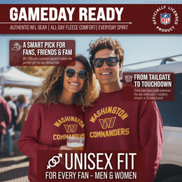 Washington Commanders NFL Adult Gameday Football Crewneck Sweatshirt - Maroon