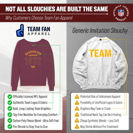 Washington Commanders NFL Womens Big Date French Terry Slouchy Top - Maroon Heather