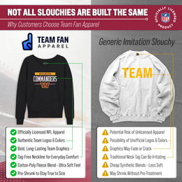 Washington Commanders NFL Womens Charcoal Crew Neck Football Apparel - Charcoal