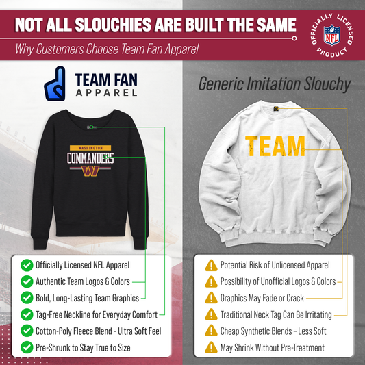 Washington Commanders NFL Womens Charcoal Crew Neck Football Apparel - Charcoal