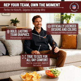 Washington Commanders NFL Adult Unisex Team Logo Quarter Zip Pullover Sweatshirt - Black